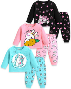 Kuchipoo Girls Casual T-shirt Track Pants