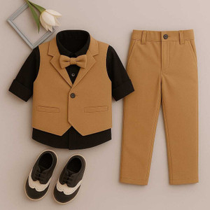 ANSHI COLLECTIONS Boys Party(Festive) Bodysuit Waistcoat