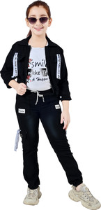 Arshia Fashions Girls Casual Jeans Top, Jacket