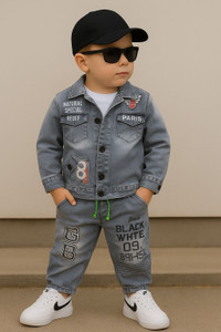 JILANI TRADERS Boys Casual Jacket Jeans