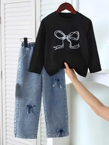 Kidszone Baby Girls Casual Top Jeans