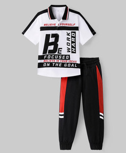 Patche Boys & Girls Casual T-shirt Track Pants