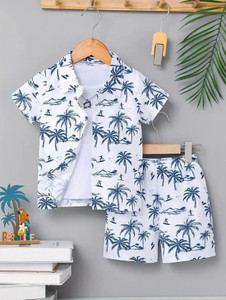 MAA KHODAL CREATION Baby Boys & Baby Girls Casual Shirt Shorts