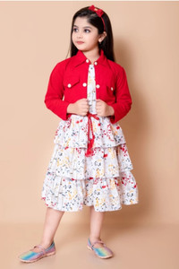 ZARTAJ Girls Party(Festive) Dress Jacket