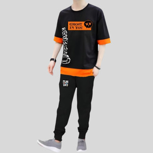 LILBITS Boys Casual T-shirt Track Pants
