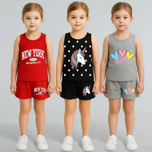 FASTCRY Baby Boys & Baby Girls Casual T-shirt Shorts