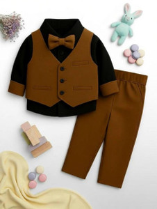 VARNIKA KIDS Boys Formal, Festive & Party Shirt, Waistcoat and Pant Set