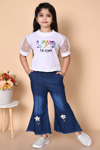 tisa fashion Girls Party(Festive) Top Jeans