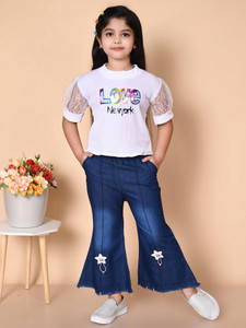 tisa fashion Girls Party(Festive) Top Jeans