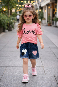kidsclothning Girls Casual T-shirt Shorts