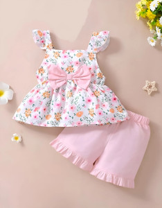 FOSEN Baby Girls Casual Top Shorts