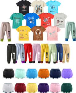 ALUXDON Baby Boys & Baby Girls Casual T-shirt Pyjama, Bloomer