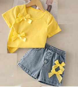 BULBULDRESSES Girls Party(Festive) T-shirt Shorts
