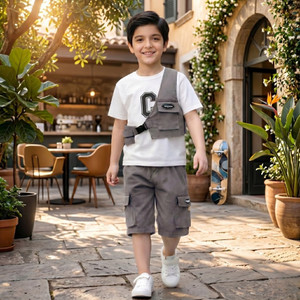 VASTRAI Boys Casual T-shirt Shorts