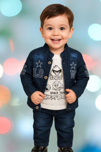 ANSHI COLLECTIONS Boys Party(Festive) T-shirt Jacket, Jacket