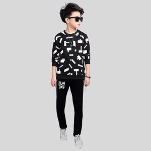 LILBITS Boys Casual T-shirt Track Pants
