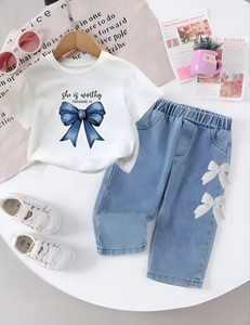 FASHION FUBS Girls Casual Jacket Skirt