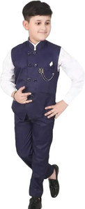 Paryushnam Boys Party(Festive) Shirt Pant, Waistcoat