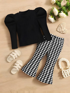 रमियाज़ छोटी बच्चियाँ party(festive) टी-शर्ट पैंट