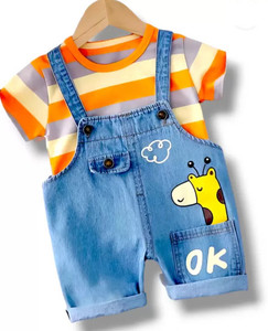 NIID FASHION Baby Boys & Baby Girls Casual Dungaree Dungaree
