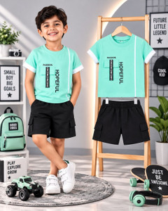 CUTOPIES Boys Casual T-shirt Shorts