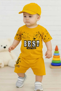 AJ TEXT Baby Boys & Baby Girls Casual T-shirt Shorts