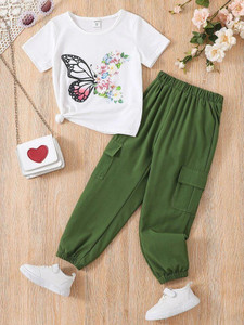 AVOVU Girls Party(Festive) T-shirt Pant
