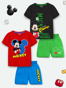 DISNEY BY MISS & CHIEF Boys & Girls Casual T-shirt Shorts