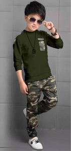 Glam elegance Boys Party(Festive) T-shirt Pant