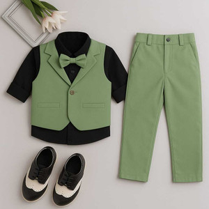 Paryushnam Boys Party(Festive) Waistcoat Shirt, Pant, Dress