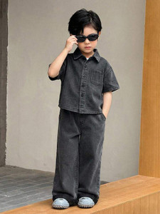 Ryzora Collection Boys Casual Shirt Jumpsuit