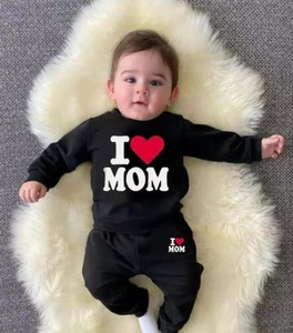 ATTIRE FASHION Baby Boys & Baby Girls Party(Festive) T-shirt Trouser