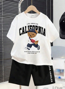 URVCREATION Boys Casual T-shirt Shorts