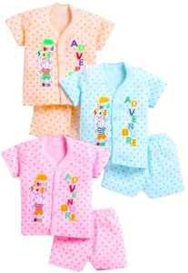 Shyamcollections Baby Boys & Baby Girls Casual T-shirt Pyjama