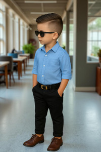 Nelkar Boys Casual Shirt Track Pants