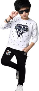 LILBITS Boys Casual T-shirt Track Pants