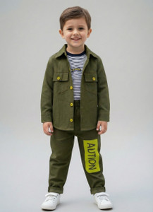 HIKUJ Boys Party(Festive) Jacket T-shirt, Jeans