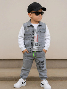 Shirazi Kids Boys Casual Jacket Jeans