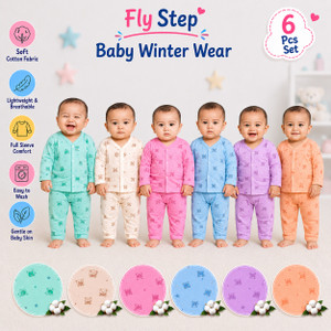 Fly Step Baby Boys & Baby Girls Casual Top Pyjama