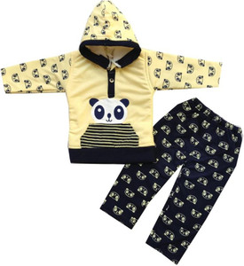 Sopm Baby Boys & Baby Girls Party(Festive) Sweatshirt Pyjama