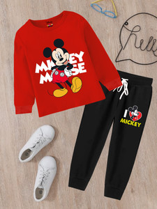 DISNEY BY MISS & CHIEF Boys Casual T-shirt Track Pants