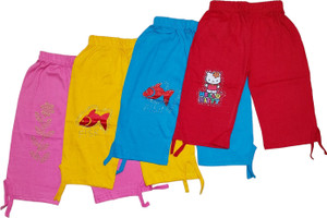 KIDDSTREND Capri For Girls Casual Printed Hosiery
