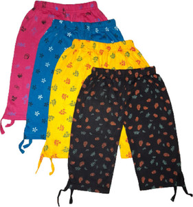 KIDDSTREND Capri For Girls Casual Printed Hosiery