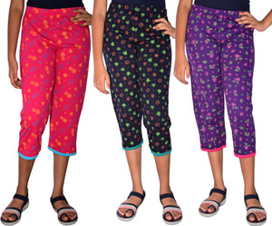 JILZ Capri For Girls Casual Printed Pure Cotton