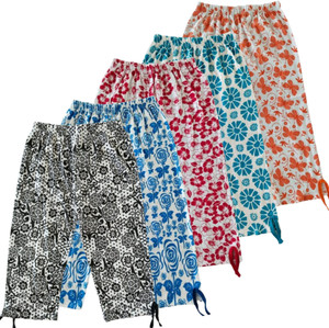 LEROO Capri For Girls Casual Printed Pure Cotton
