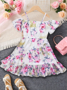 Miss & Chief Girls Midi/Knee Length Party Dress