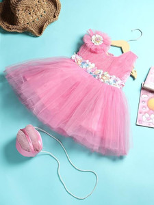 Chiclift Indi Baby Girls Midi/Knee Length Festive/Wedding Dress