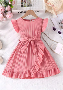 Tanjila Fashion Girls Midi/Knee Length Festive/Wedding Dress