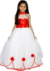 Naz Mannat fashion Baby Girls Maxi/Full Length Festive/Wedding Dress