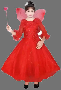 OMG Collection Girls Maxi/Full Length Festive/Wedding Dress